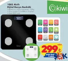KİWİ AKILLI DİJİTAL BANYO BASKÜLÜ